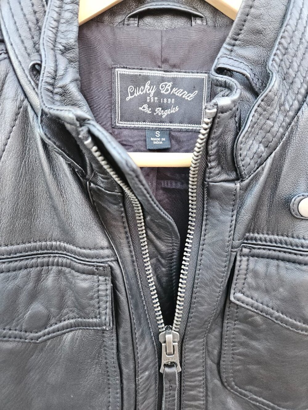 Lamb Leather Lucky Brand Jacket - Picture 3 of 4